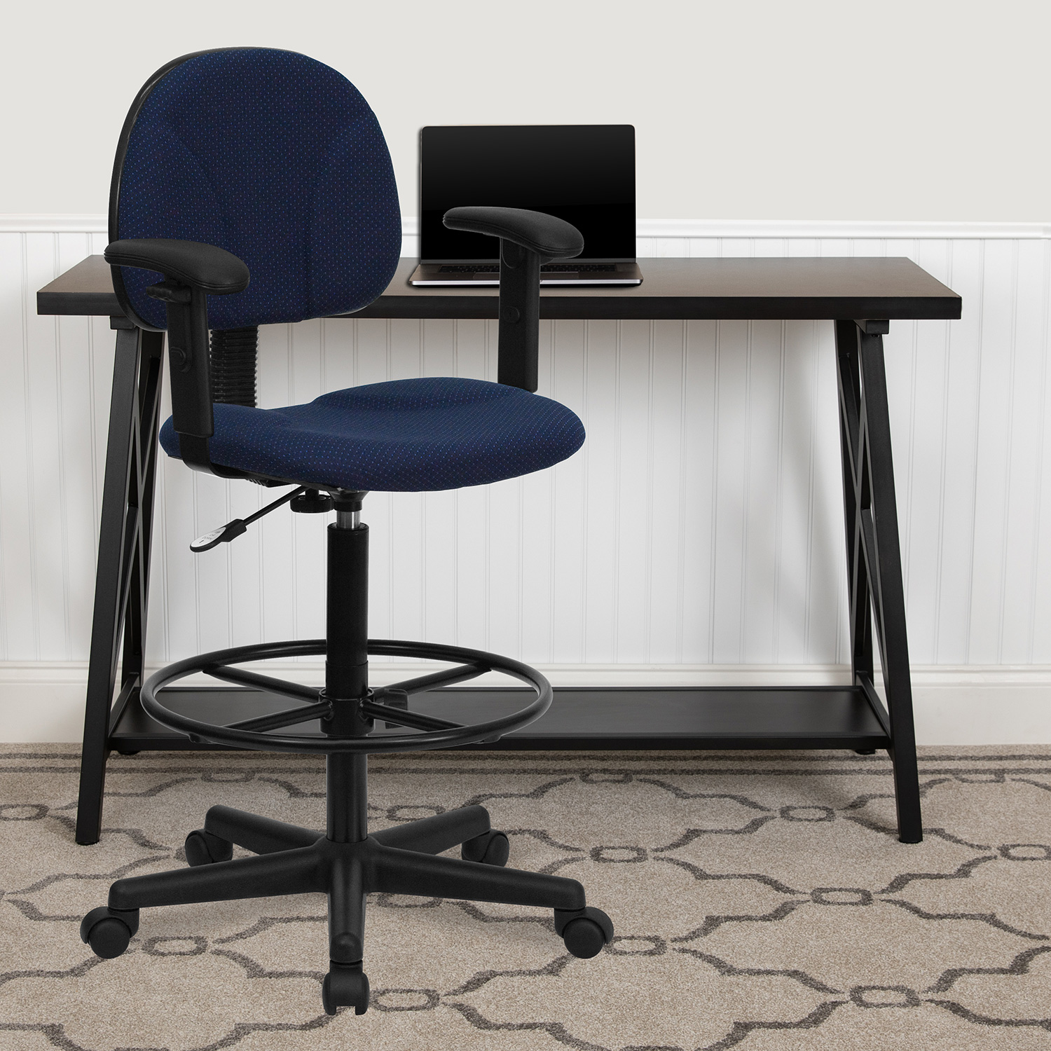 BLNK Bruce Fabric Drafting Chair