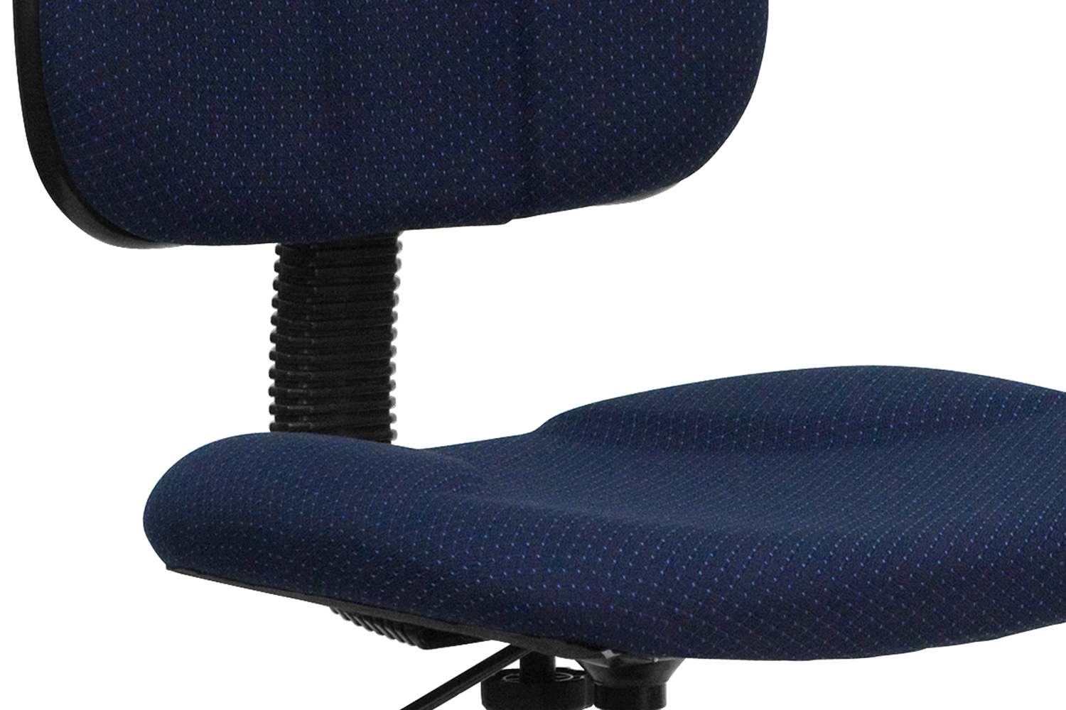 BLNK Bruce Fabric Drafting Chair - Navy Blue Patterned