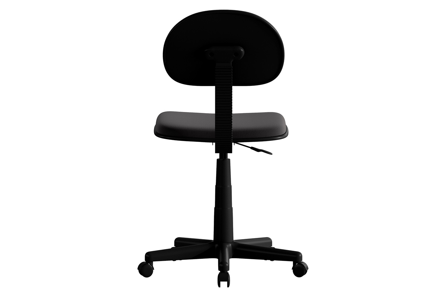 BLNK Harry Low-Back Adjustable Student Swivel Task Office Chair with Padded Mesh Seat and Back - Black