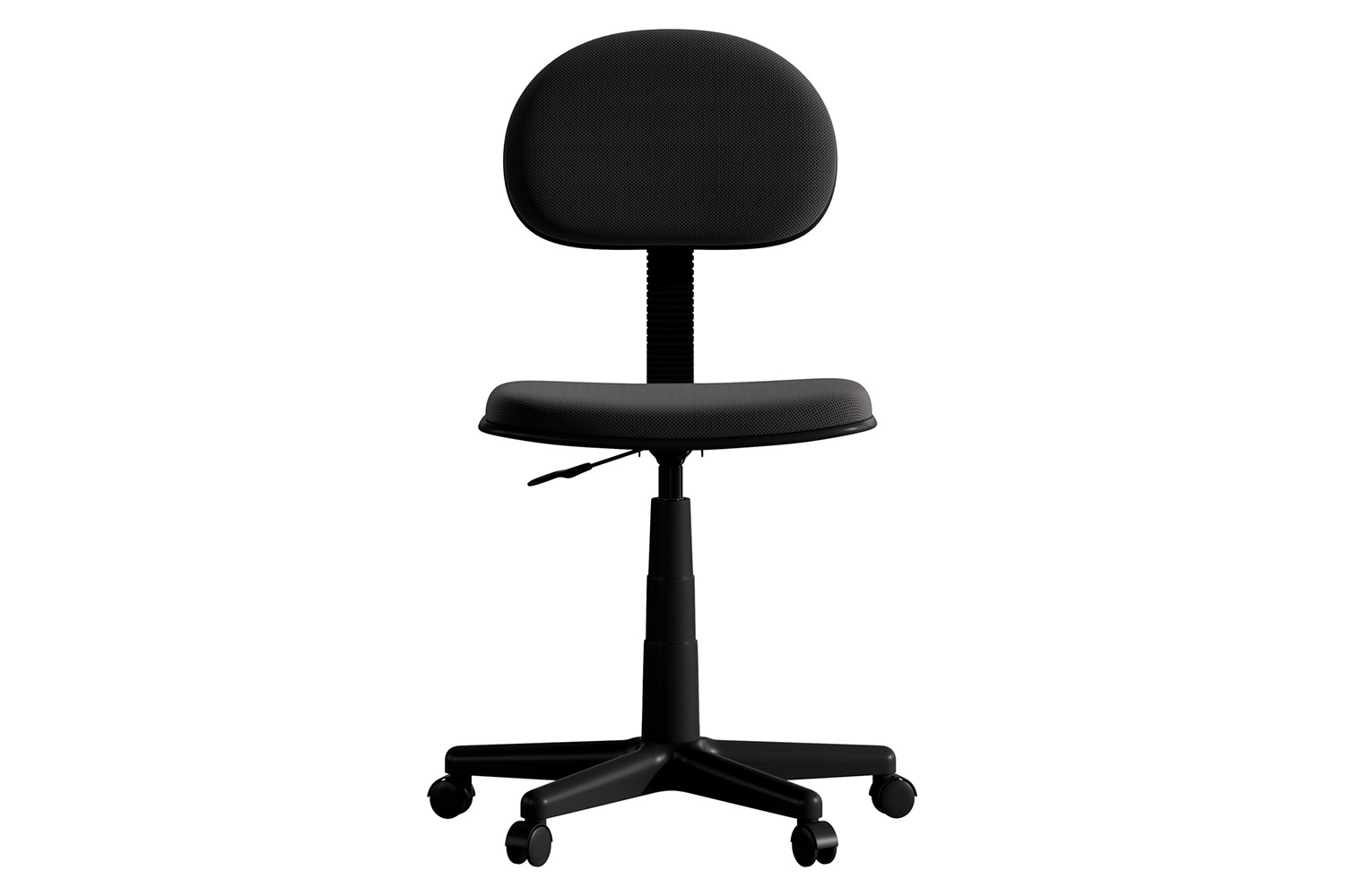 BLNK Harry Low-Back Adjustable Student Swivel Task Office Chair with Padded Mesh Seat and Back - Black