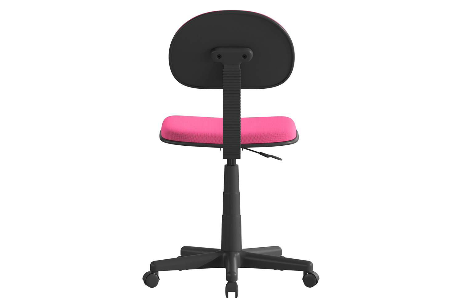 BLNK Harry Low-Back Adjustable Student Swivel Task Office Chair with Padded Mesh Seat and Back - Dark Pink