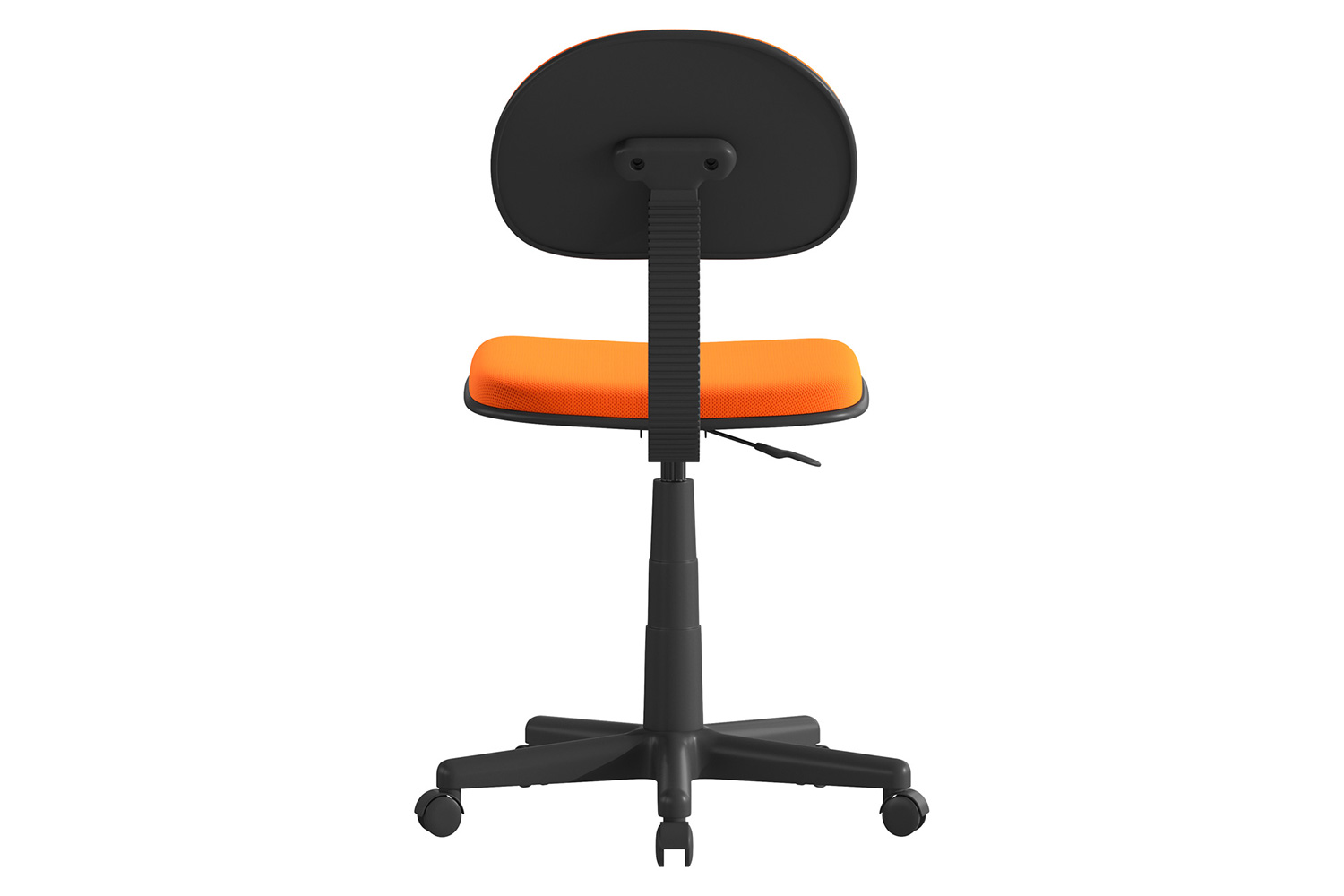 BLNK Harry Low-Back Adjustable Student Swivel Task Office Chair with Padded Mesh Seat and Back - Light Orange