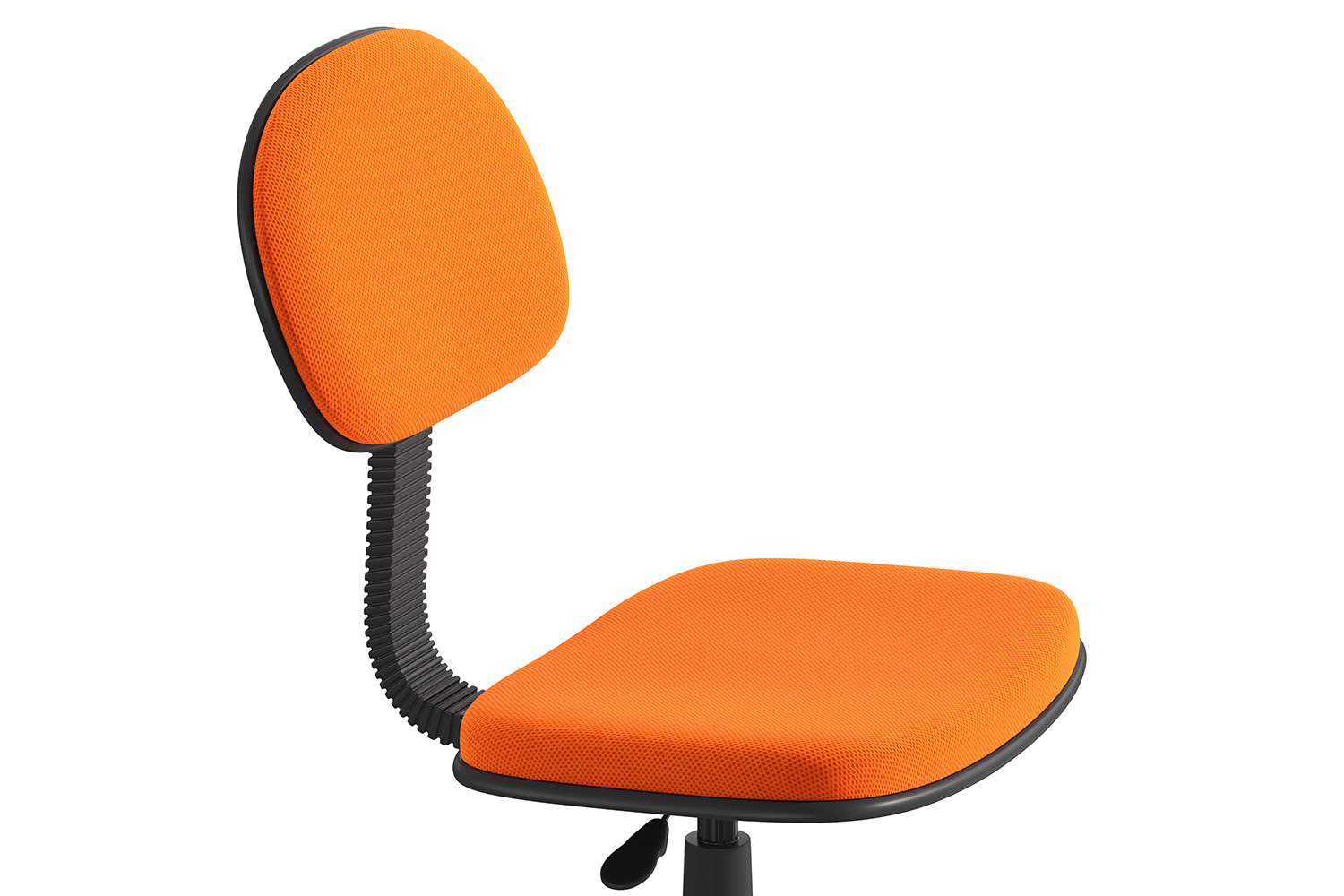 BLNK Harry Low-Back Adjustable Student Swivel Task Office Chair with Padded Mesh Seat and Back - Light Orange