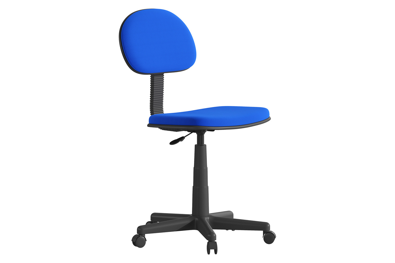 BLNK Harry Low-Back Adjustable Student Swivel Task Office Chair with Padded Mesh Seat and Back - Royal Blue