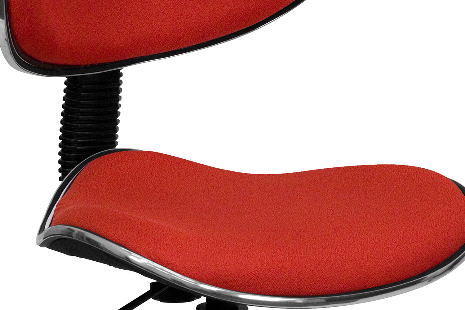 BLNK Whitney Fabric Whitney Swivel Ergonomic Task Office Chair - Red