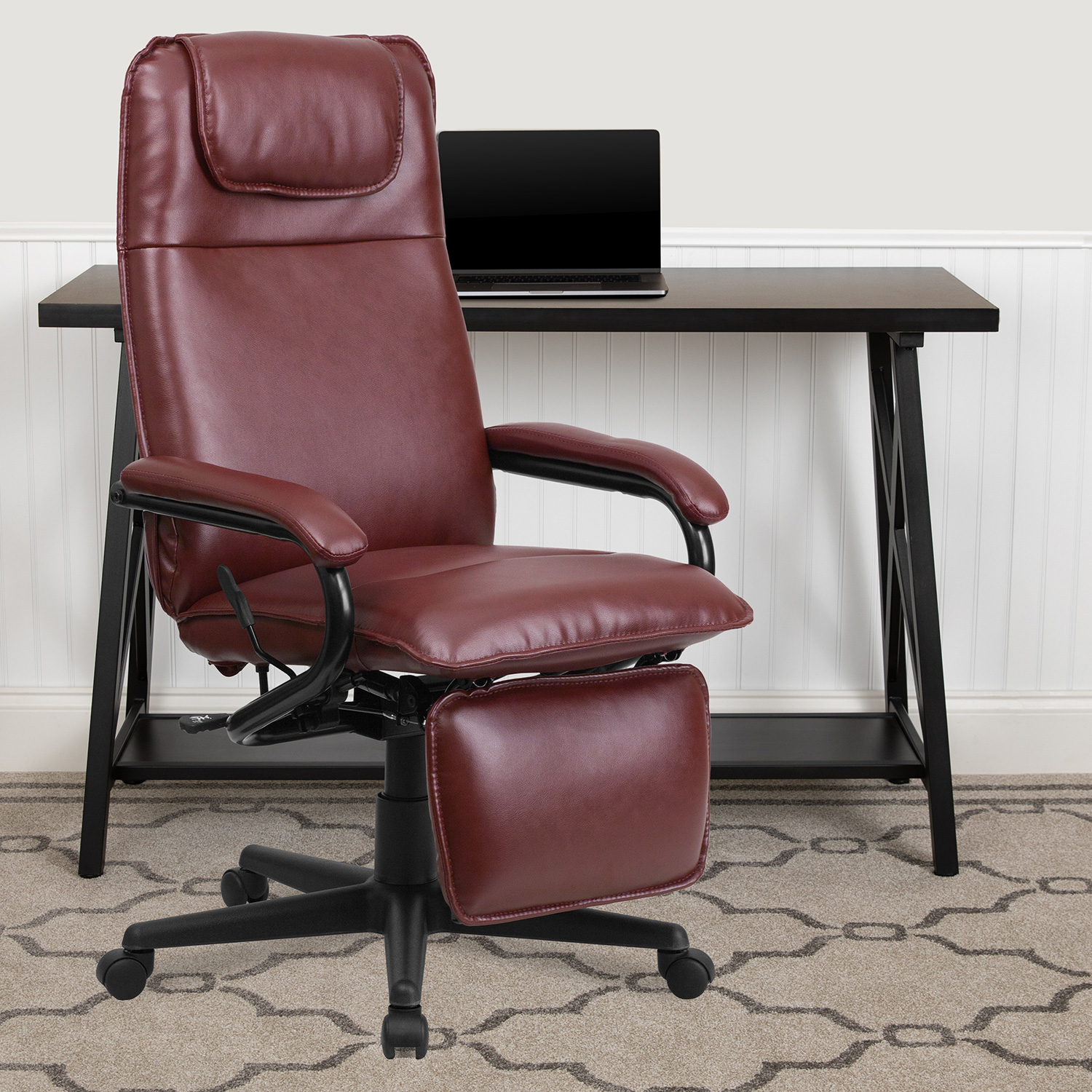 BLNK Robert LeatherSoft High-Back Executive Reclining Ergonomic Swivel Office Chair with Arms