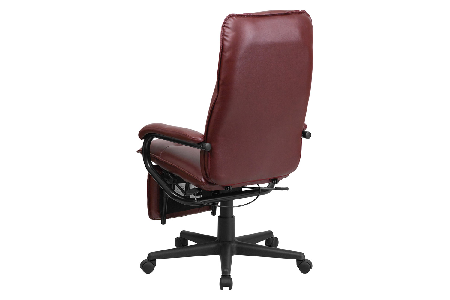 BLNK Robert LeatherSoft High-Back Executive Reclining Ergonomic Swivel Office Chair with Arms - Burgundy