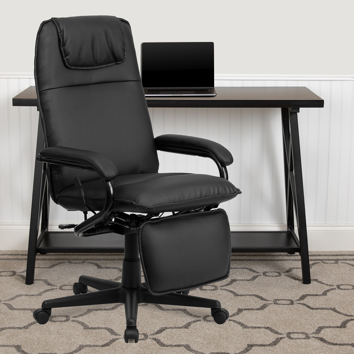 BLNK Robert LeatherSoft High-Back Executive Reclining Ergonomic Swivel Office Chair with Arms