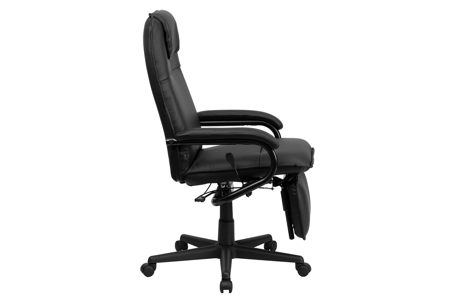 BLNK Robert LeatherSoft High-Back Executive Reclining Ergonomic Swivel Office Chair with Arms - Black