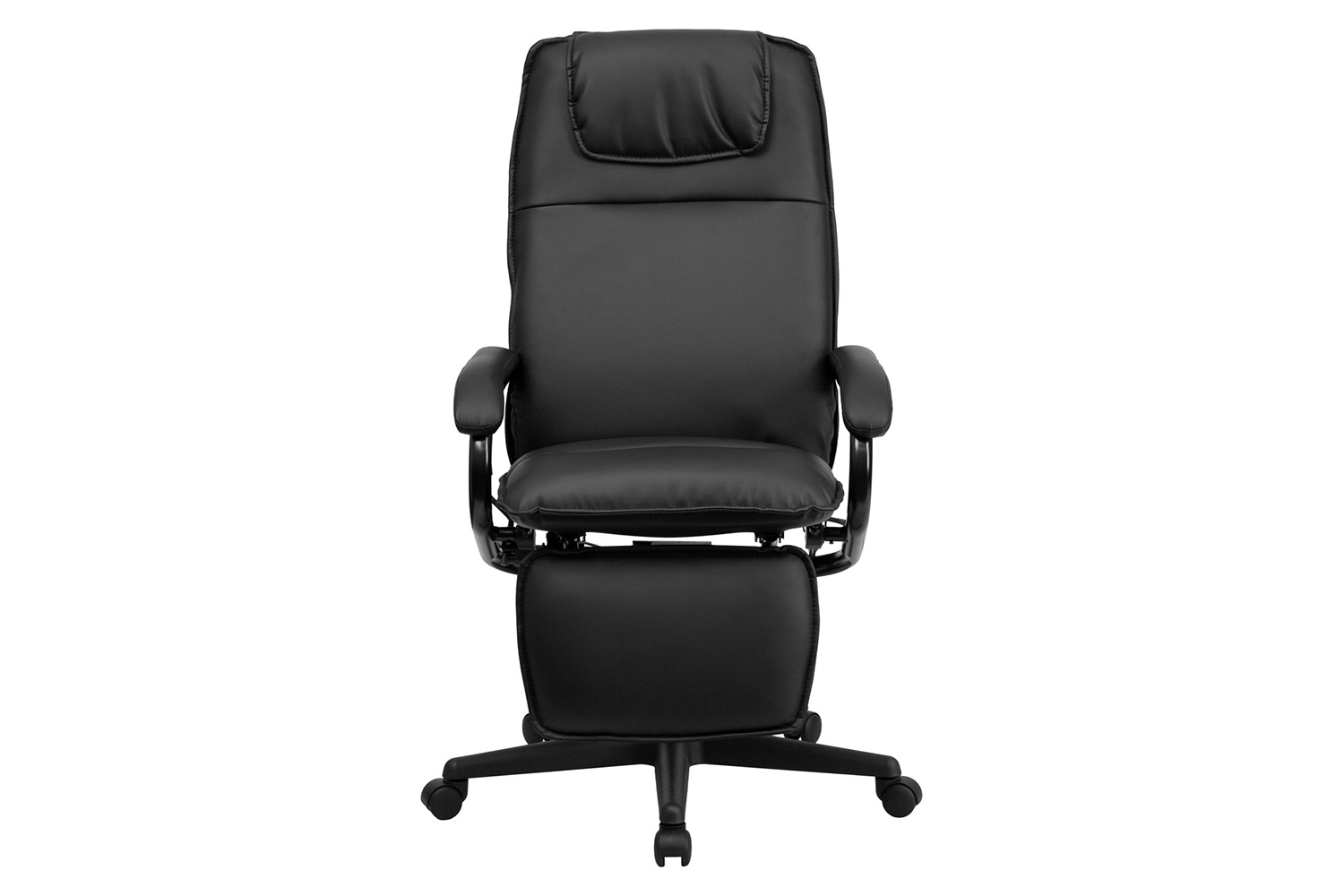 BLNK Robert LeatherSoft High-Back Executive Reclining Ergonomic Swivel Office Chair with Arms - Black