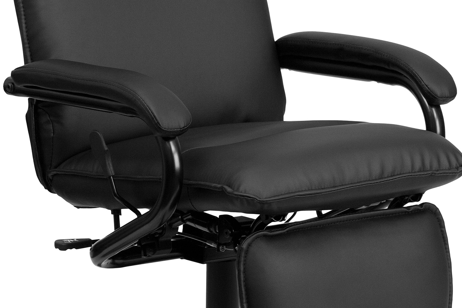 BLNK Robert LeatherSoft High-Back Executive Reclining Ergonomic Swivel Office Chair with Arms - Black