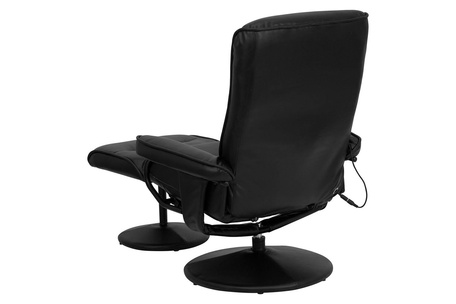 BLNK™ - Whitney LeatherSoft Massaging Multi-Position Recliner with Side Pocket and Ottoman