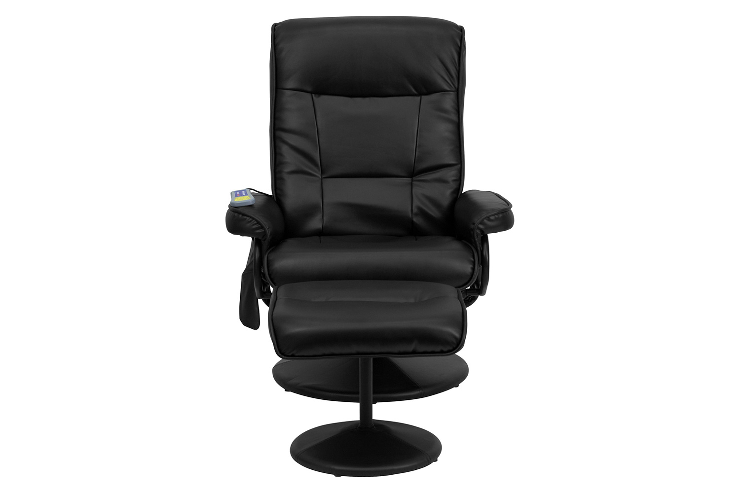 BLNK™ - Whitney LeatherSoft Massaging Multi-Position Recliner with Side Pocket and Ottoman