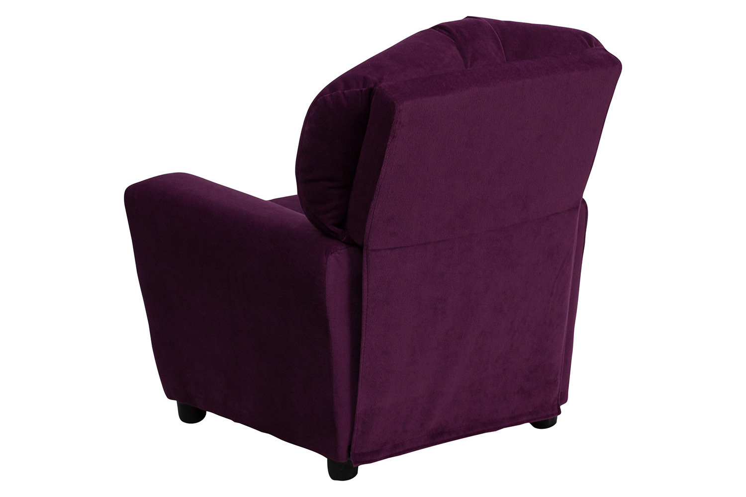 BLNK Chandler Microfiber Contemporary Kids Recliner with Cup Holder - Purple