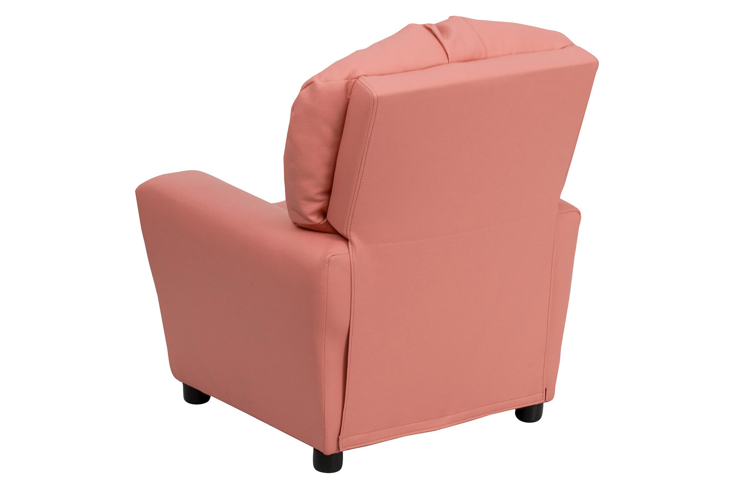 BLNK Chandler Vinyl Contemporary Kids Recliner with Cup Holder - Pink