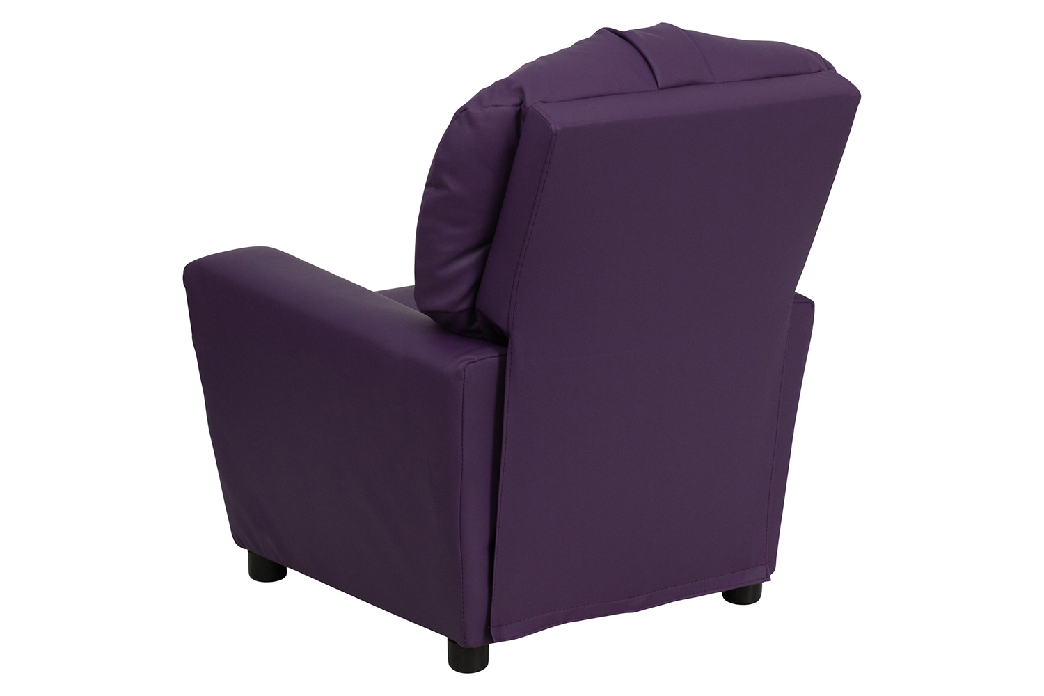 BLNK Chandler Vinyl Contemporary Kids Recliner with Cup Holder - Purple