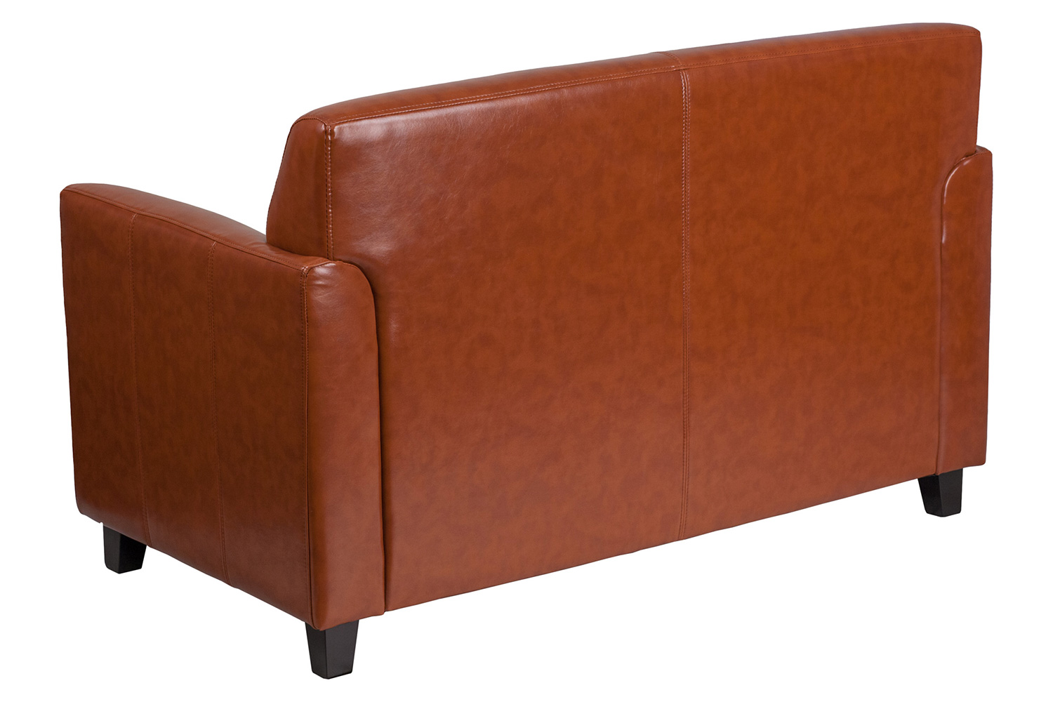 BLNK HERCULES Diplomat Series LeatherSoft Loveseat - Cognac