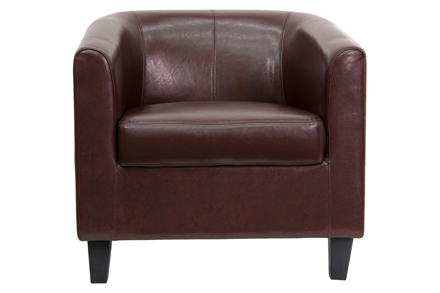 BLNK Katie LeatherSoft Lounge Chair - Brown