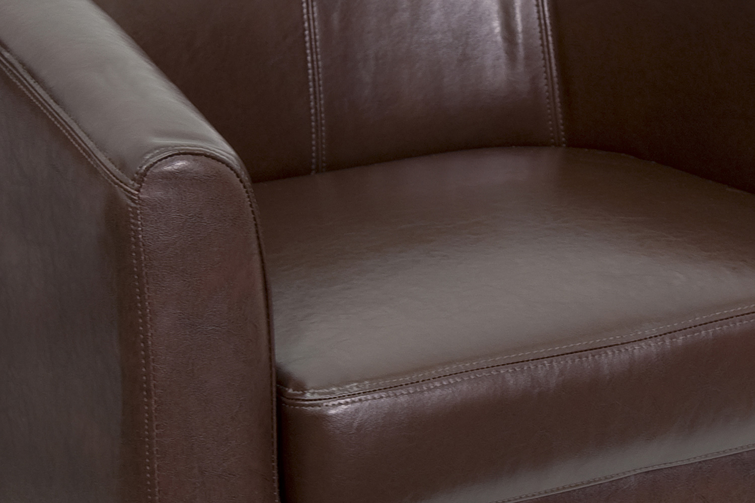 BLNK Katie LeatherSoft Lounge Chair - Brown