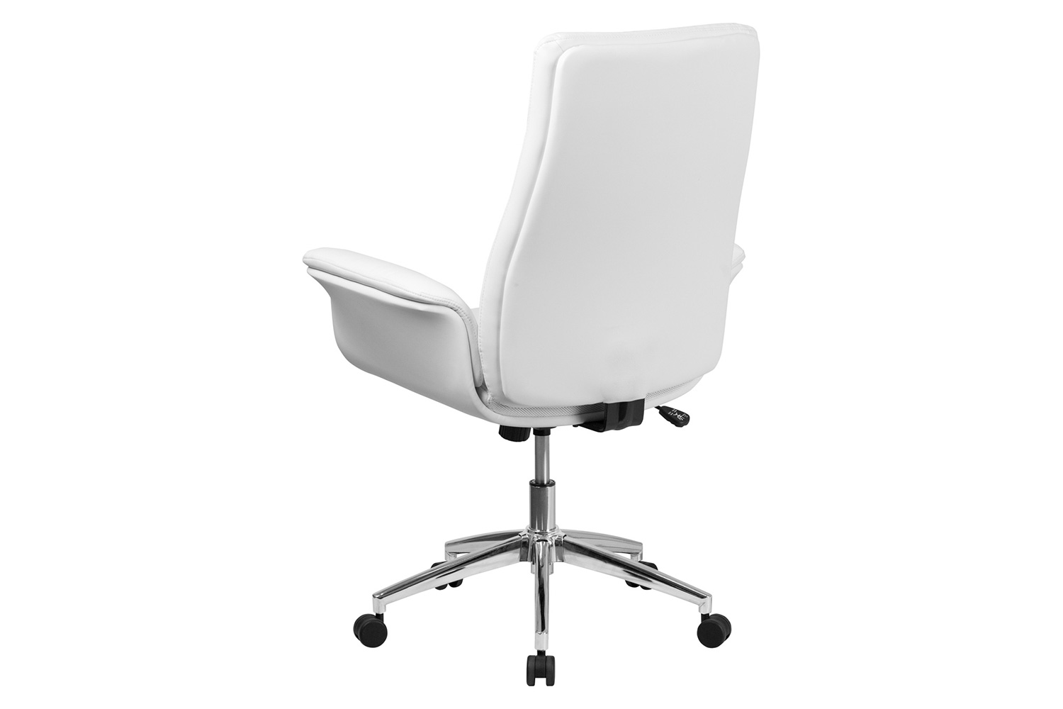 BLNK - Hansel LeatherSoft Mid-Back Executive Swivel Office Chair with Flared Arms