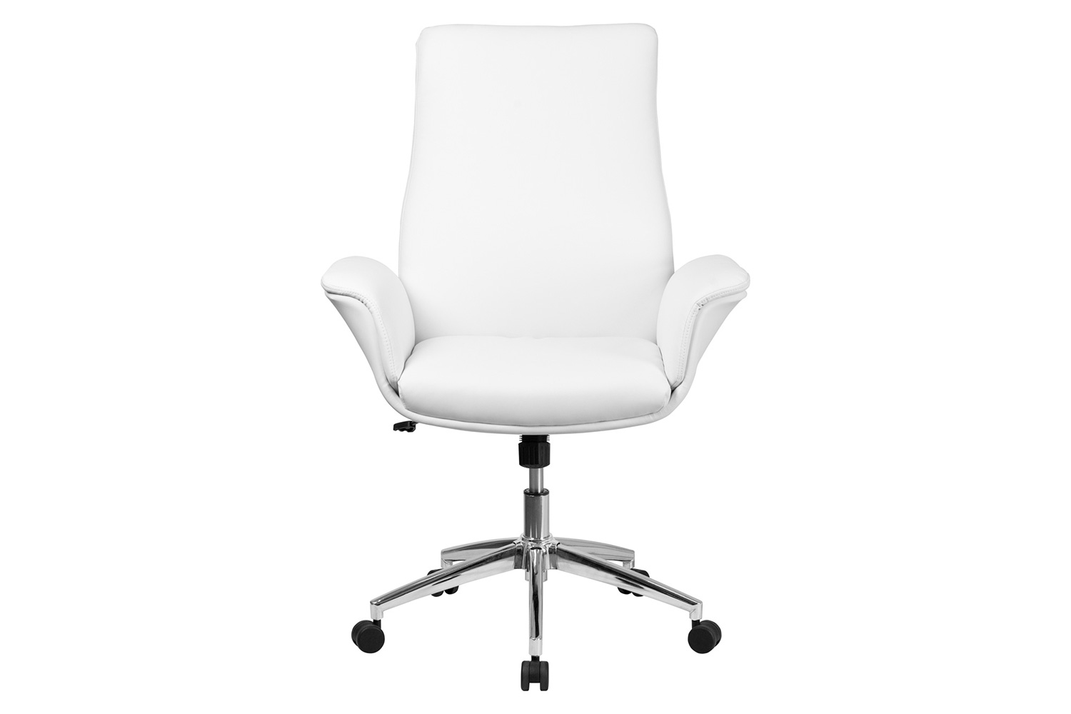 BLNK - Hansel LeatherSoft Mid-Back Executive Swivel Office Chair with Flared Arms