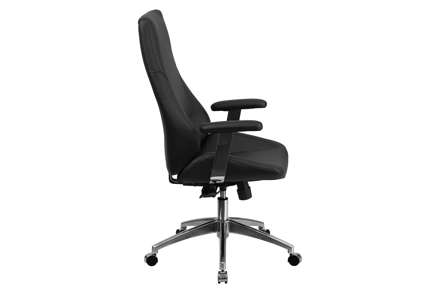 BLNK - Hansel LeatherSoft High-Back Smooth Upholstered Executive Swivel Office Chair with Arms