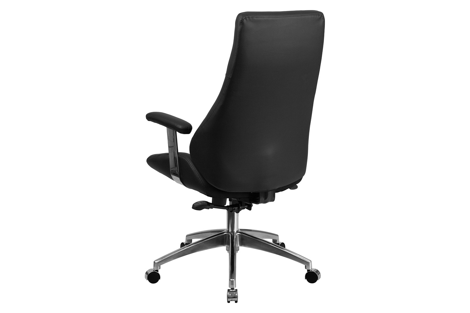 BLNK - Hansel LeatherSoft High-Back Smooth Upholstered Executive Swivel Office Chair with Arms