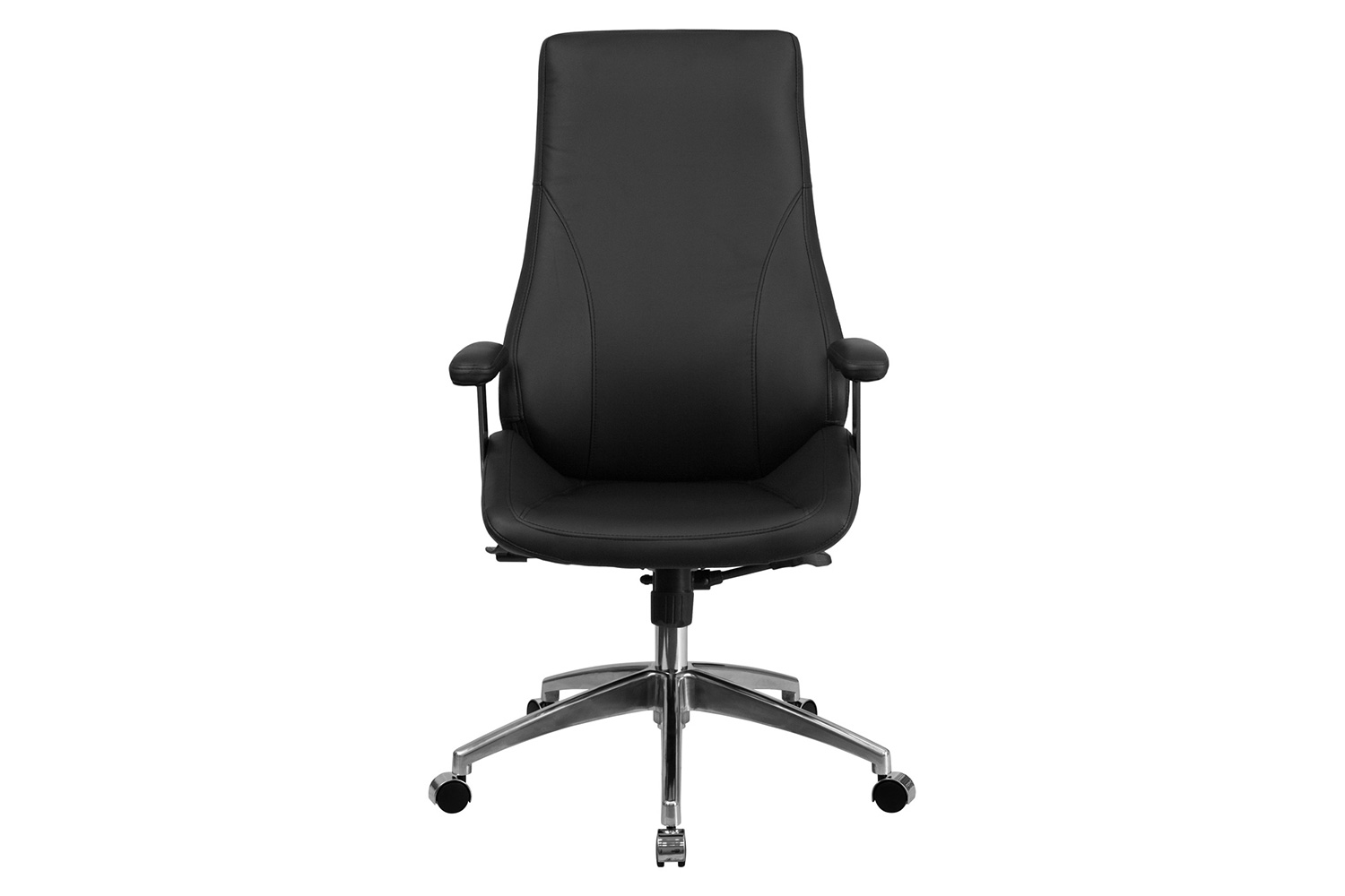 BLNK - Hansel LeatherSoft High-Back Smooth Upholstered Executive Swivel Office Chair with Arms