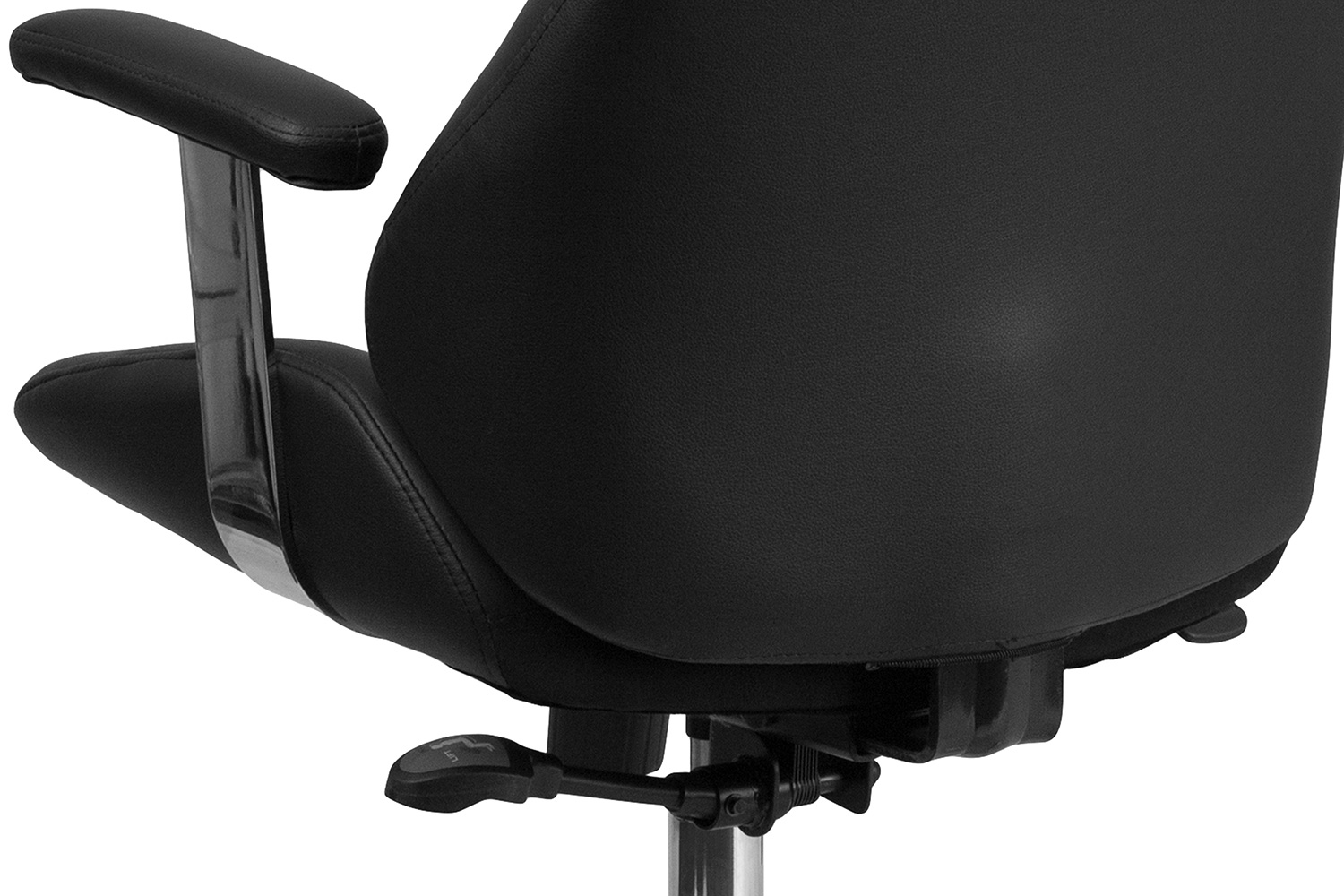 BLNK - Hansel LeatherSoft High-Back Smooth Upholstered Executive Swivel Office Chair with Arms