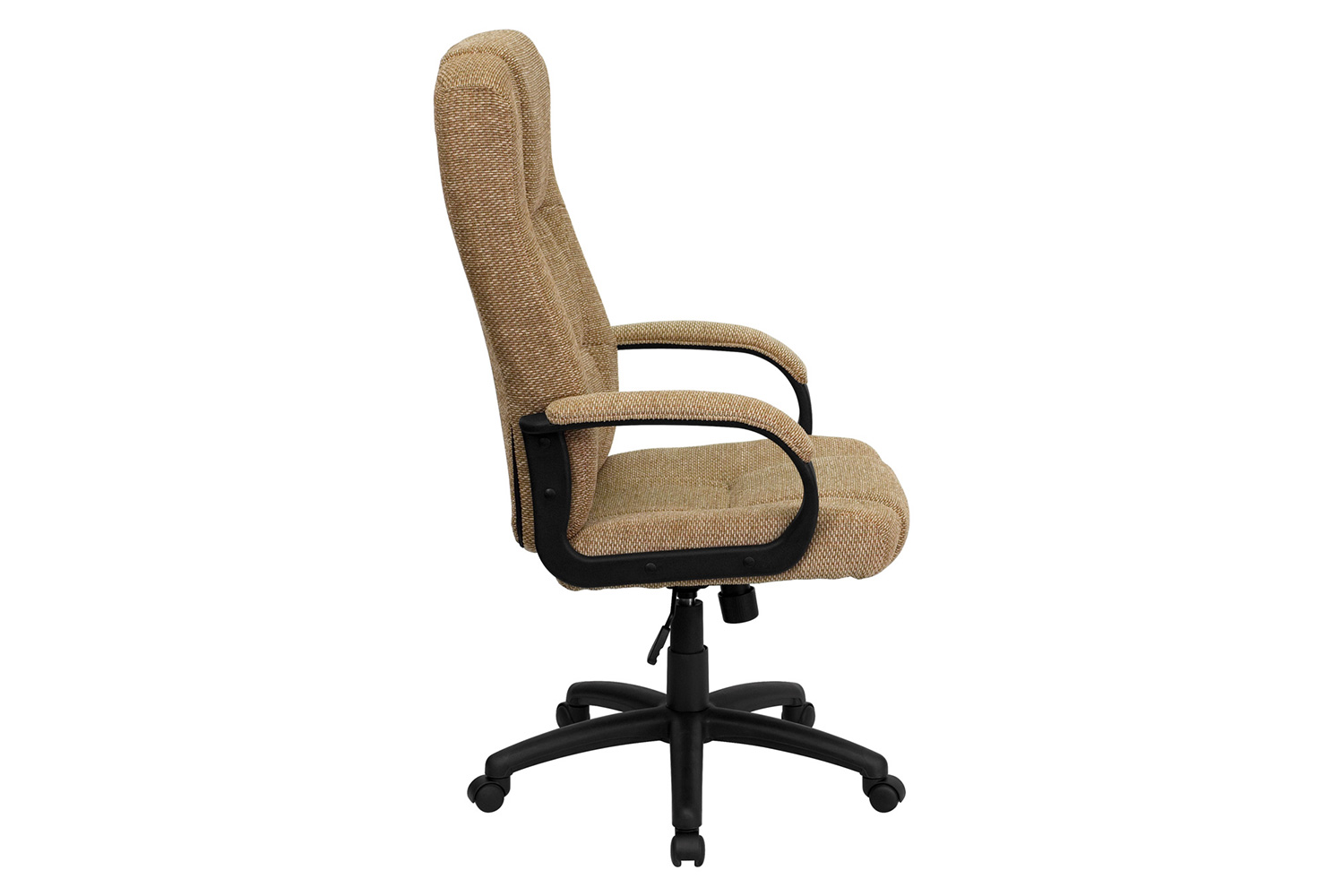 BLNK Rochelle Fabric High-Back Executive Swivel Office Chair with Arms - Beige