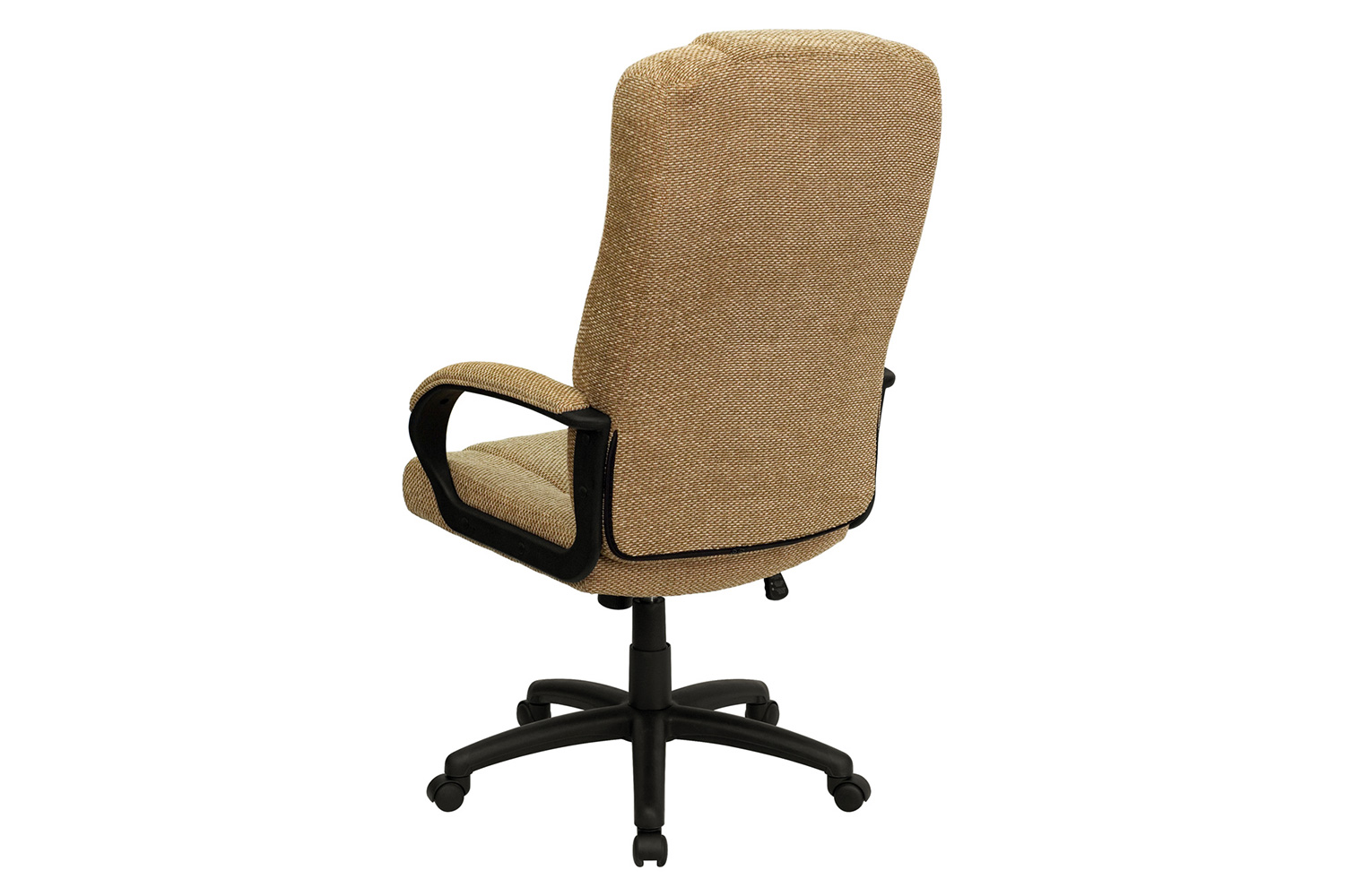 BLNK Rochelle Fabric High-Back Executive Swivel Office Chair with Arms - Beige