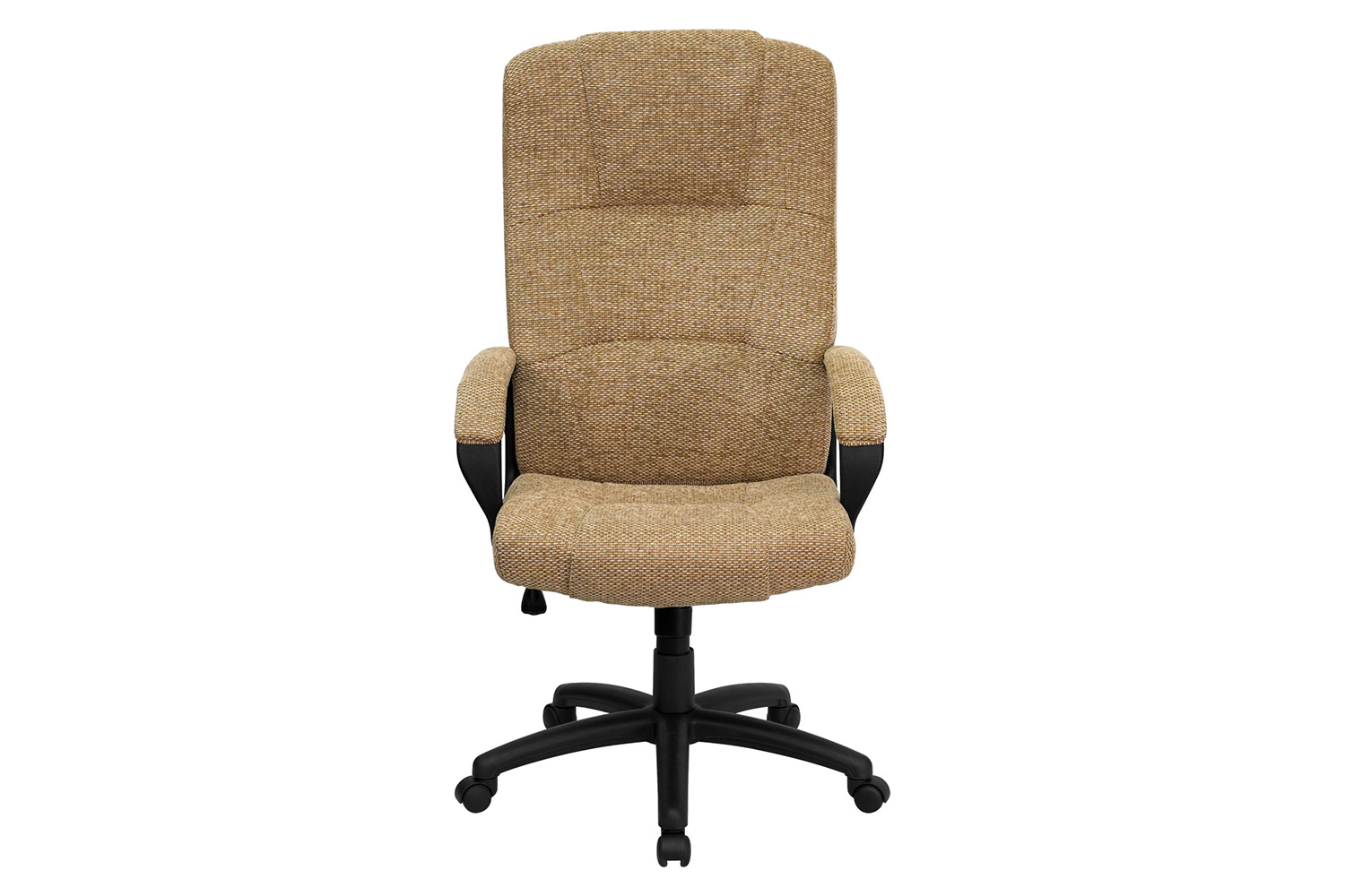 BLNK Rochelle Fabric High-Back Executive Swivel Office Chair with Arms - Beige