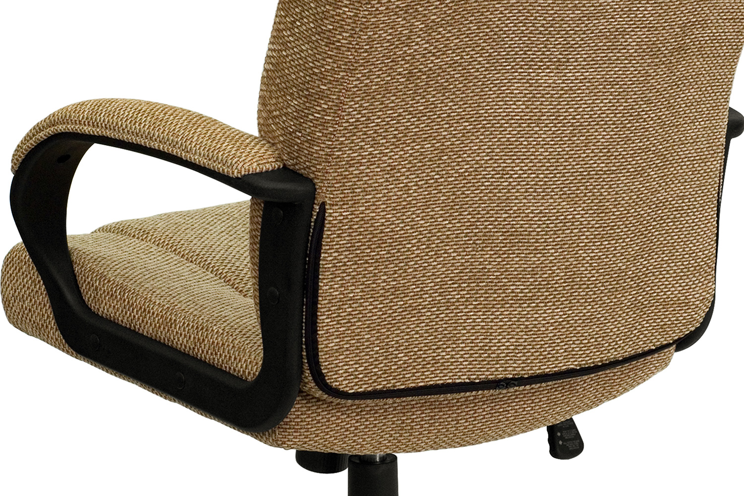 BLNK Rochelle Fabric High-Back Executive Swivel Office Chair with Arms - Beige