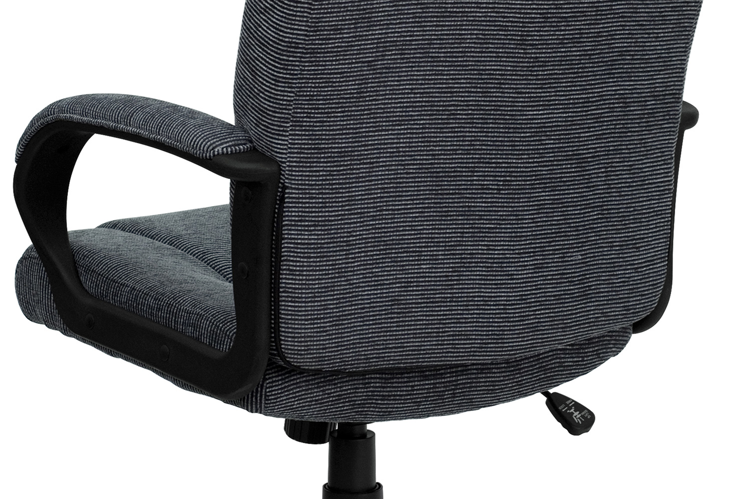 BLNK Rochelle Fabric High-Back Executive Swivel Office Chair with Arms - Gray