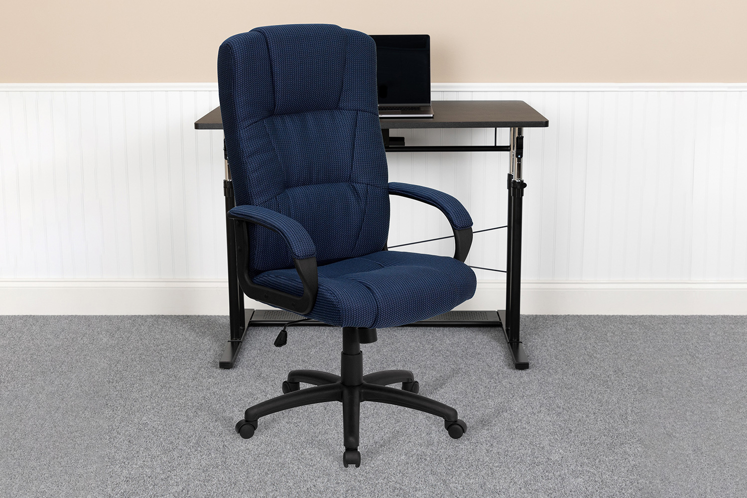 BLNK Rochelle Fabric High-Back Executive Swivel Office Chair with Arms