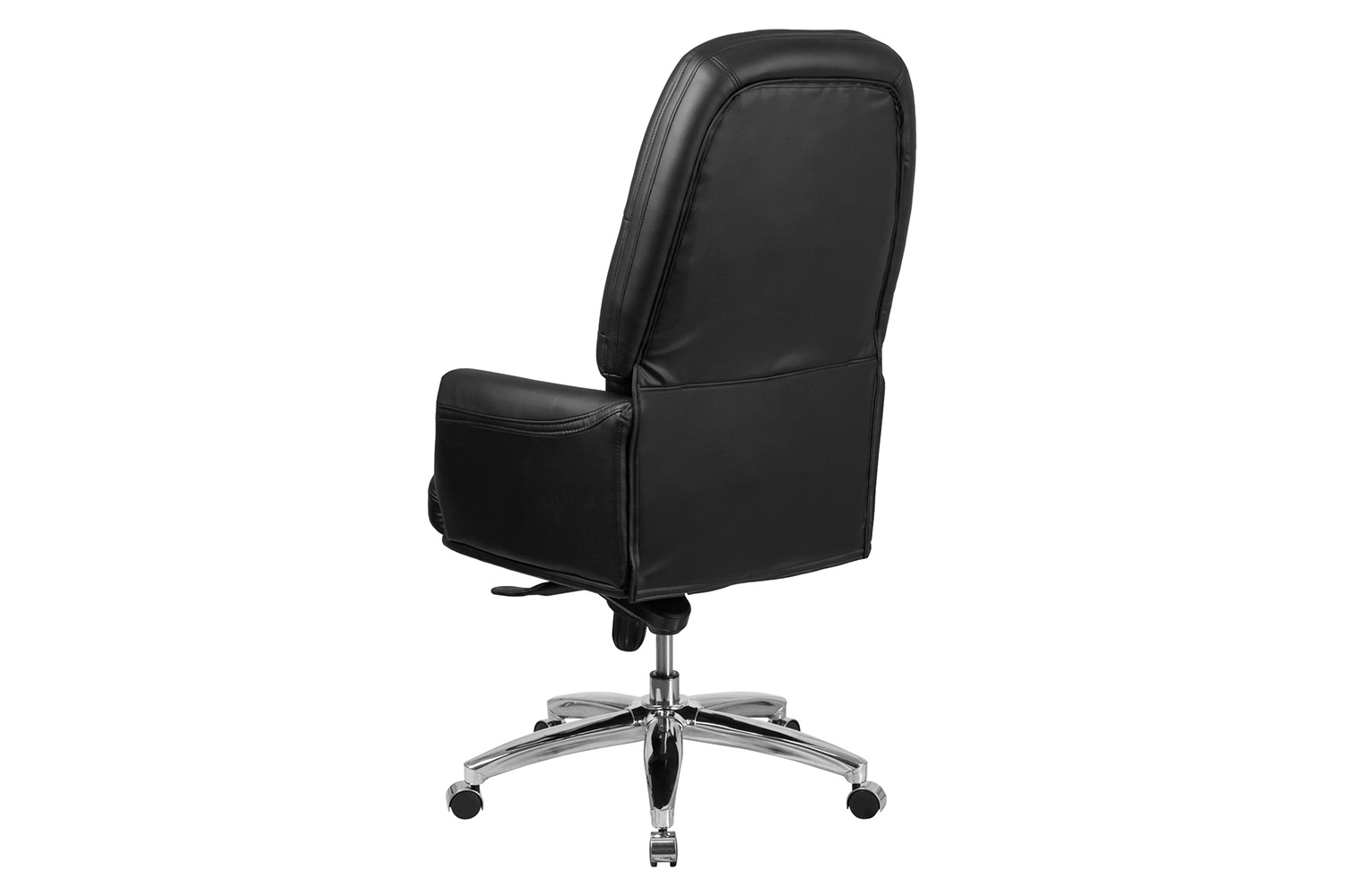 BLNK Hansel LeatherSoft High-Back Traditional Tufted Multifunction Executive Swivel Ergonomic Office Chair with Arms - Black