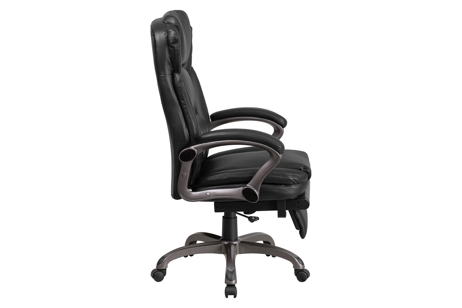 BLNK - Martin LeatherSoft High-Back Executive Reclining Ergonomic Swivel Office Chair with Outer Lumbar Cushion and Arms