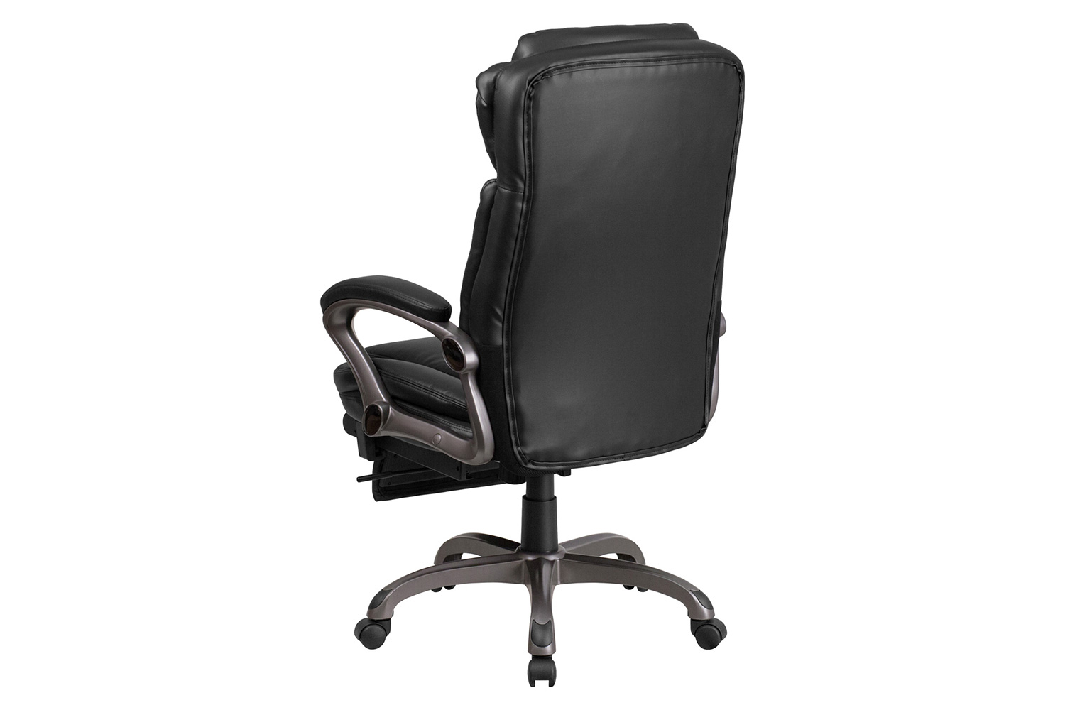 BLNK - Martin LeatherSoft High-Back Executive Reclining Ergonomic Swivel Office Chair with Outer Lumbar Cushion and Arms