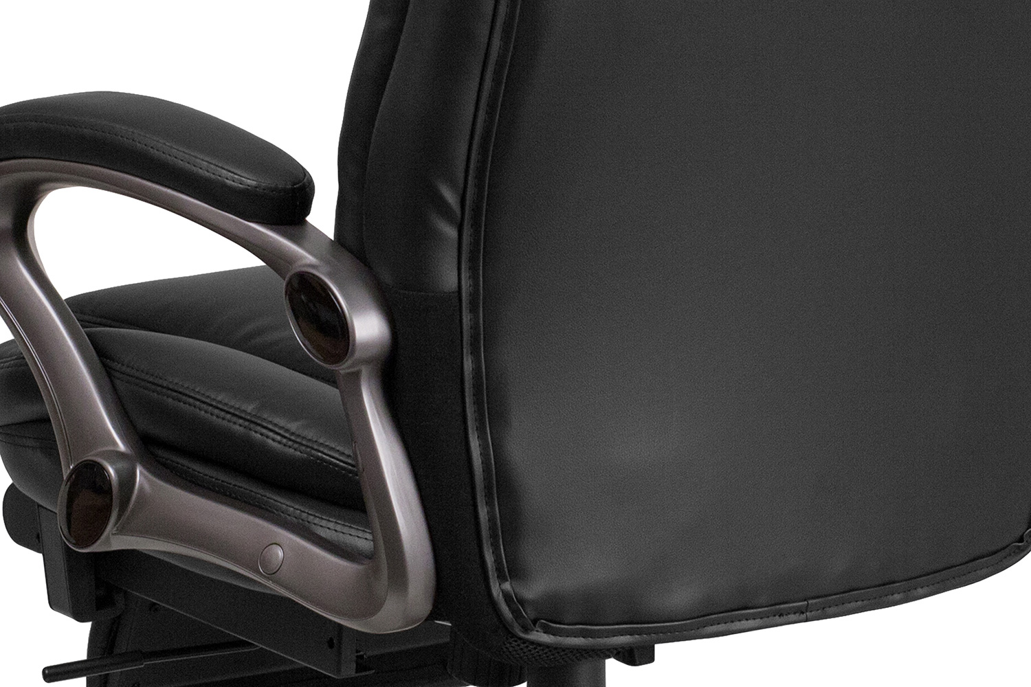 BLNK - Martin LeatherSoft High-Back Executive Reclining Ergonomic Swivel Office Chair with Outer Lumbar Cushion and Arms