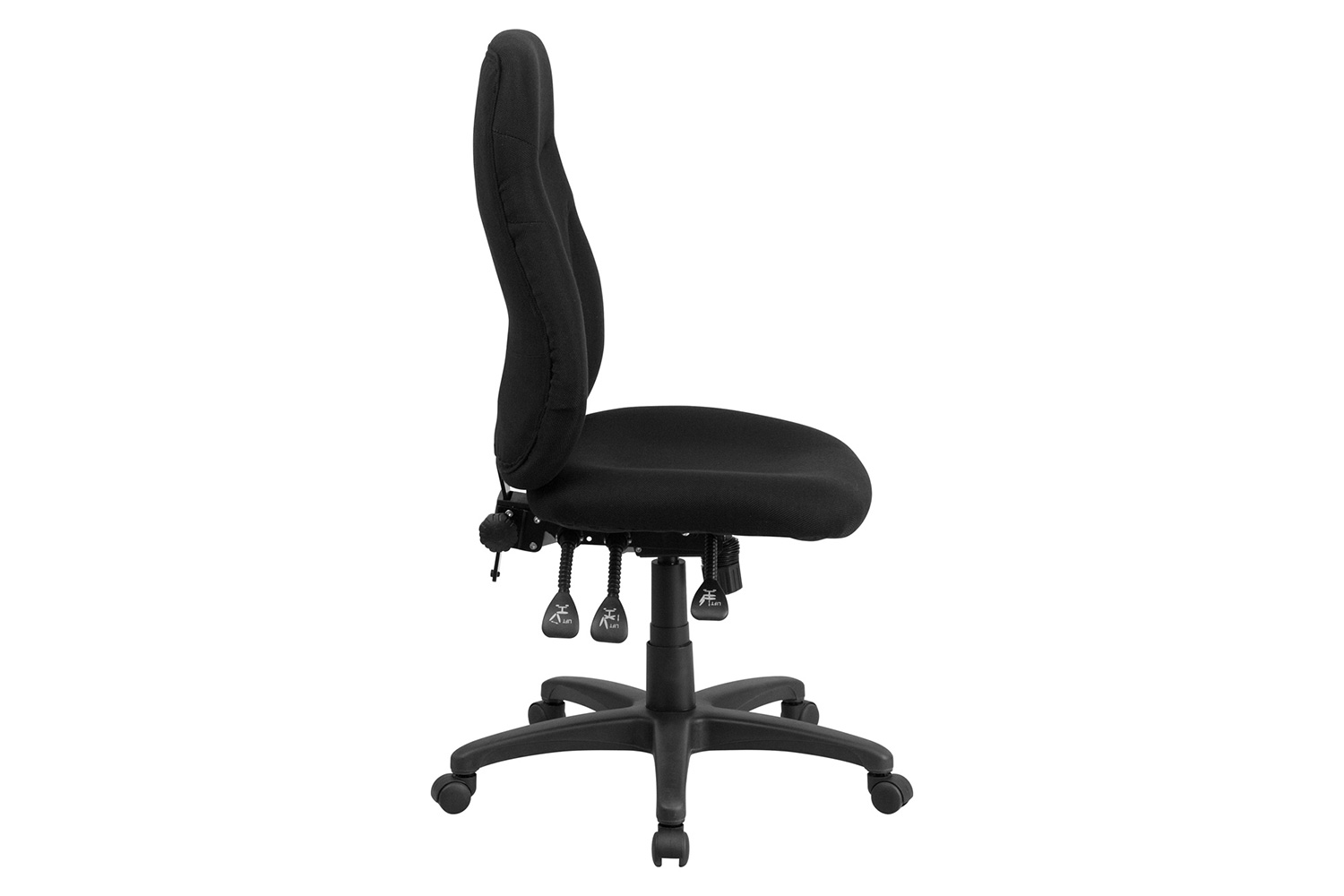 BLNK Hughes Fabric High-Back Multifunction Swivel Ergonomic Task Office Chair