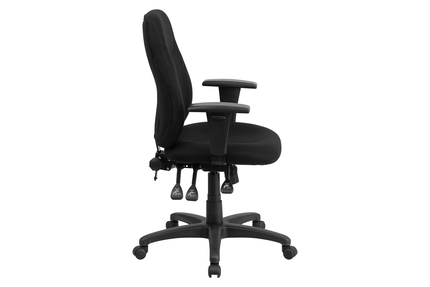 BLNK Brandy Fabric Mid-Back Multifunction Swivel Ergonomic Task Office Chair - with Adjustable Arms