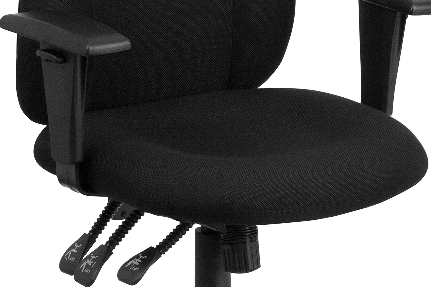 BLNK Brandy Fabric Mid-Back Multifunction Swivel Ergonomic Task Office Chair - with Adjustable Arms