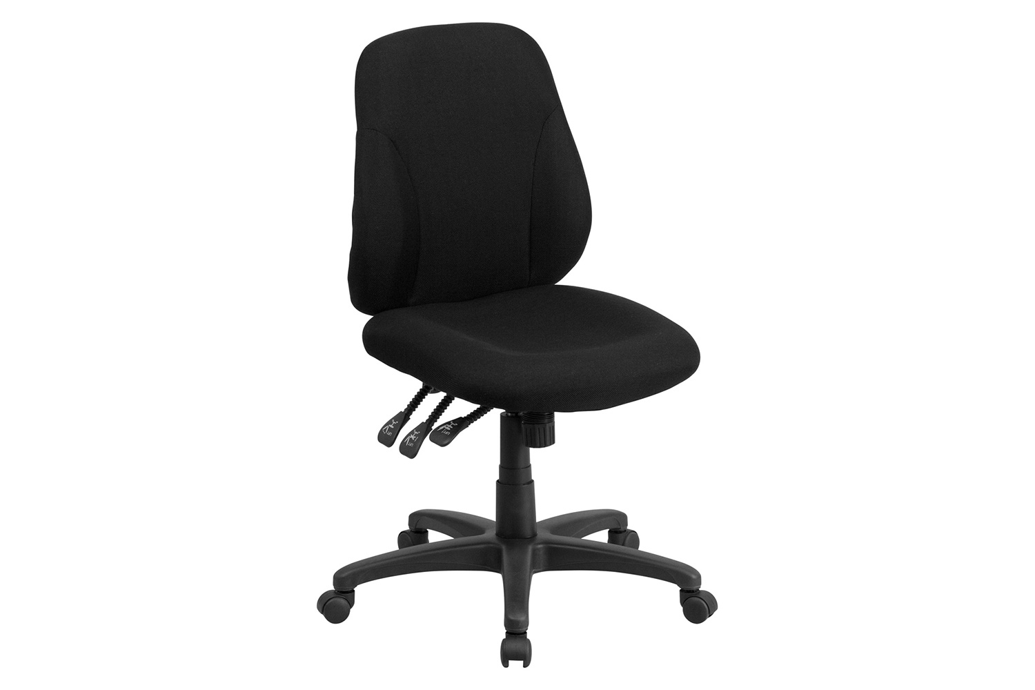 BLNK - Wade Fabric Mid-Back Multifunction Swivel Ergonomic Task Office Chair