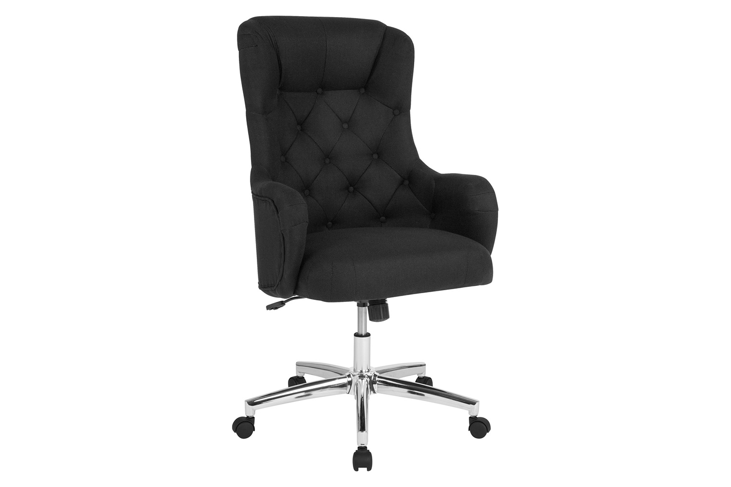 BLNK Chambord Fabric Chambord Home and Office Upholstered High Back Chair - Black