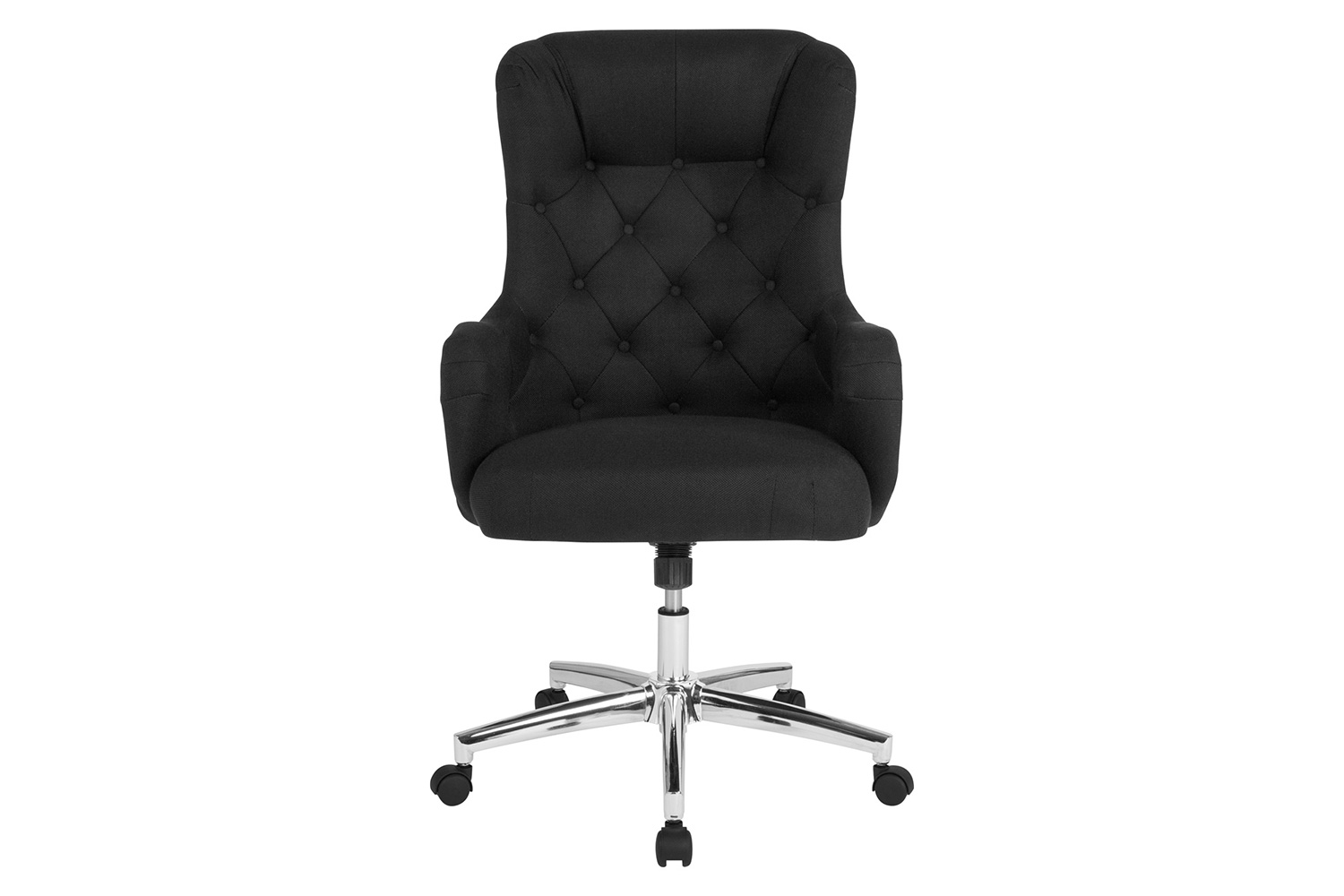 BLNK Chambord Fabric Chambord Home and Office Upholstered High Back Chair - Black