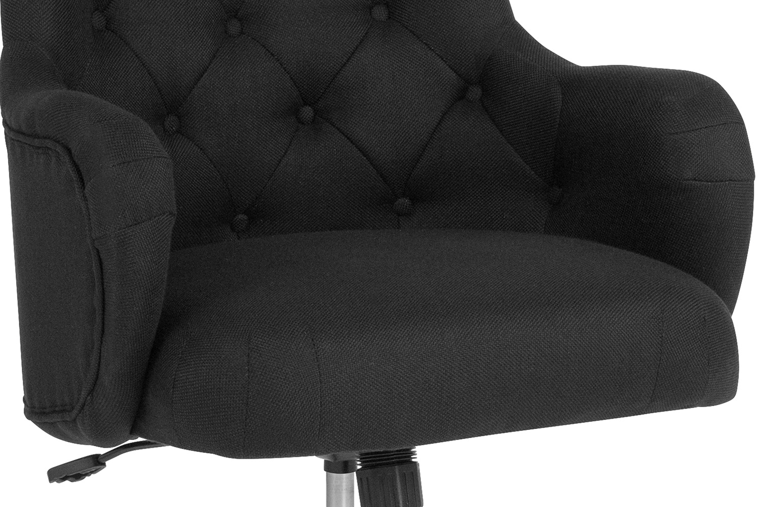 BLNK Chambord Fabric Chambord Home and Office Upholstered High Back Chair - Black