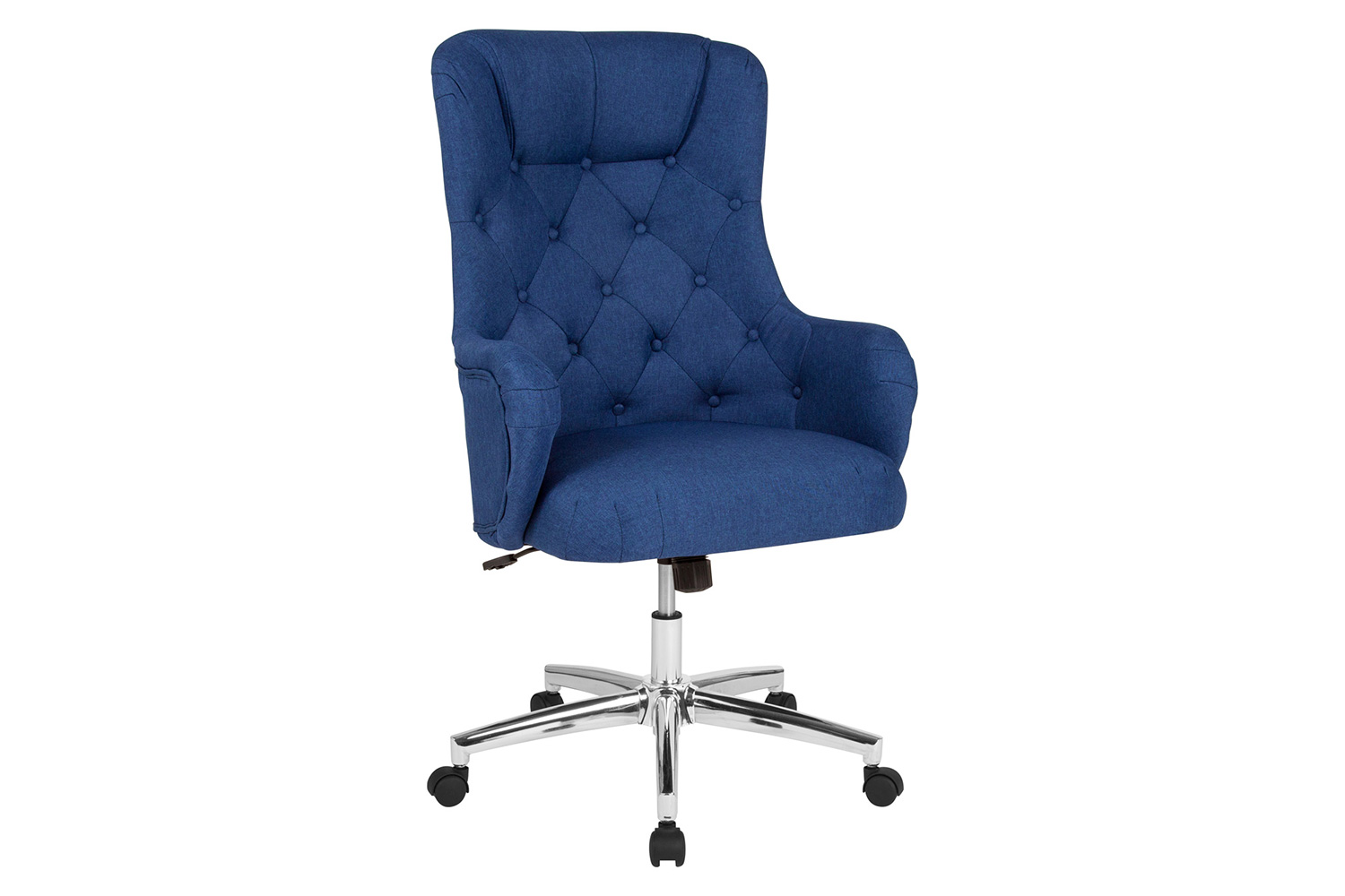 BLNK Chambord Fabric Chambord Home and Office Upholstered High Back Chair - Blue