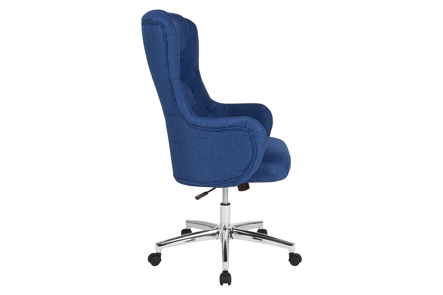 BLNK Chambord Fabric Chambord Home and Office Upholstered High Back Chair - Blue