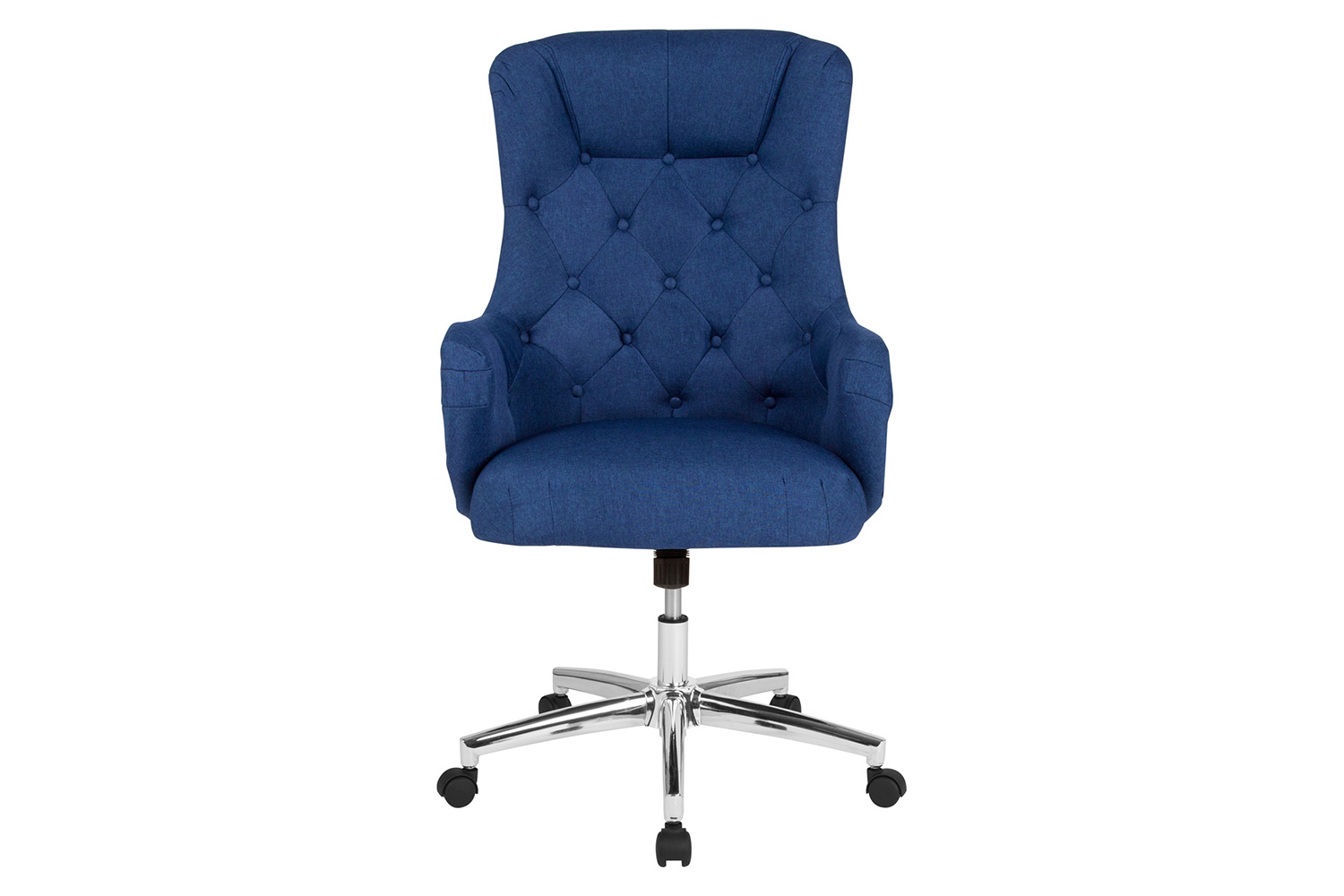 BLNK Chambord Fabric Chambord Home and Office Upholstered High Back Chair - Blue