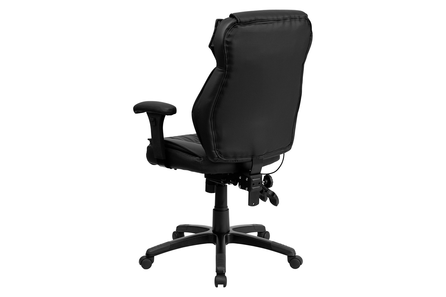 BLNK - Hansel LeatherSoft High-Back Multifunction Executive Swivel Ergonomic Office Chair with Lumbar Support Knob with Arms